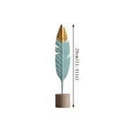 Feather Wooden Decorations Simple Miniature